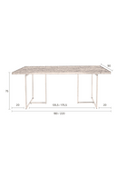 Vintage Brass Dining Table M | Dutchbone Class | DutchFurniture.com