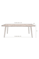 Walnut Rectangular Dining Table XL | Dutchbone Alagon | DutchFurniture.com