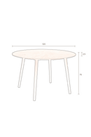 Round Wooden Dining Table | Dutchbone Clover | Dutchfurniture.com