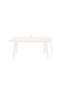 Rectangular Wooden Dining Table | Dutchbone Clover | Dutchfurniture.com