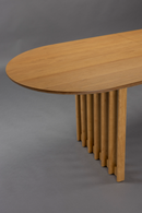 Oval Oak Adjustable Dining Table | Dutchbone Barlet | Dutchfurniture.com