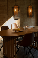 Oval Oak Adjustable Dining Table | Dutchbone Barlet | Dutchfurniture.com