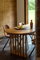 Oval Oak Adjustable Dining Table | Dutchbone Barlet | Dutchfurniture.com