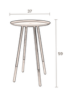 Antique Brass End Table | Dutchbone Eliot | DutchFurniture.com