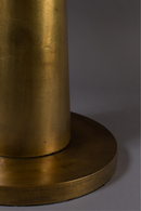 Round Brass Pedestal End Table | Dutchbone Brute | DutchFurniture.com