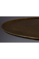 Round Brass Pedestal End Table | Dutchbone Brute | DutchFurniture.com