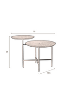 Nesting Walnut End Table | Dutchbone Mathison | DutchFurniture.com