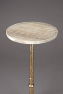 Marble Pedestal Side Table | Dutchbone Everest | Dutchfurniture.com