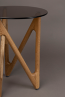 Round Glass Retro Side Table | Dutchbone Naia | Dutchfurniture.com