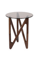 Round Glass Retro Side Table | Dutchbone Naia | Dutchfurniture.com
