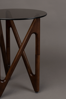 Round Glass Retro Side Table | Dutchbone Naia | Dutchfurniture.com