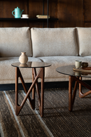 Round Glass Retro Side Table | Dutchbone Naia | Dutchfurniture.com