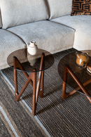 Round Glass Retro Side Table | Dutchbone Naia | Dutchfurniture.com