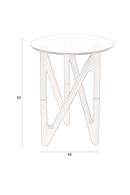 Round Glass Retro Side Table | Dutchbone Naia | Dutchfurniture.com