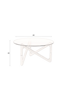 Round Glass Retro Coffee Table | Dutchbone Naia | Dutchfurniture.com