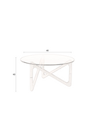 Round Glass Retro Coffee Table | Dutchbone Naia | Dutchfurniture.com