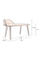 Mid-Century Modern Wooden Desk | Dutchbone Finn | DutchFurniture.com