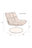Dark Gray Pedestal Accent Chair | Dutchbone Bar | Dutchfurniture.com