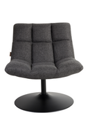 Dark Gray Pedestal Accent Chair | Dutchbone Bar | Dutchfurniture.com