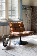 Brown Pedestal Accent Chair | Dutchbone Bar | Dutchfurniture.com