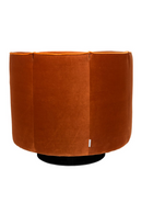 Orange Velvet Accent Chair | Dutchbone Flower | Dutchfurniture.com