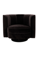 Black Velvet Accent Chair | Dutchbone Flower | Dutchfurniture.com