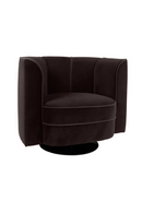 Black Velvet Accent Chair | Dutchbone Flower | Dutchfurniture.com
