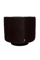 Black Velvet Accent Chair | Dutchbone Flower | Dutchfurniture.com