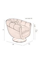 Camel Swivel Lounge Chair | Dutchbone Member | Dutchfurniture.com