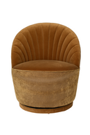 Brown Scallop Accent Chair | Dutchbone Madison | Dutchfurniture.com