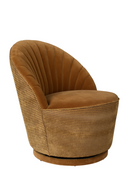 Brown Scallop Accent Chair | Dutchbone Madison | Dutchfurniture.com