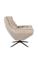 Upholstered Swivel Lounge Chair | Dutchbone Vince | Dutchfurniture.com