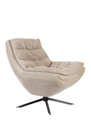Upholstered Swivel Lounge Chair | Dutchbone Vince | Dutchfurniture.com
