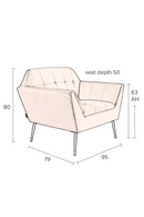 Bouclé Lounge Armchair | Dutchbone Kate | Dutchfurniture.com