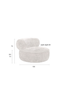 Round Modern Lounge Chair | Dutchbone Tilbury | Dutchfurniture.com