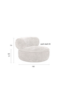 Round Modern Lounge Chair | Dutchbone Tilbury | Dutchfurniture.com