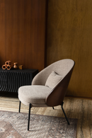 Beige Fabric Lounge Chair | Dutchbone Rodin | Dutchfurniture.com