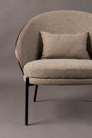 Beige Fabric Lounge Chair | Dutchbone Rodin | Dutchfurniture.com