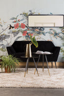 Black Velvet 2-Seater Sofa | Dutchbone Kate | DutchFurniture.com
