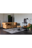 Gold Brown Upholstered Ottoman | Dutchbone Bar | DutchFurniture.com