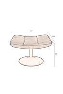 Pink Upholstered Ottoman | Dutchbone Bar | Dutchfurniture.com