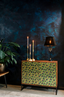 Mango Wood Multi-colored Cabinet | Dutchbone Meena | Dutchfurniture.com