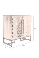 Wood 2-Door Cabinet | Dutchbone Class | DutchFurniture.com