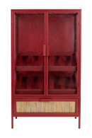 Red Wooden Wine Cabinet | Dutchbone Mori | Dutchfurniture.com