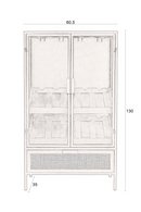 Red Wooden Wine Cabinet | Dutchbone Mori | Dutchfurniture.com