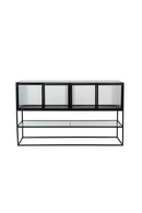 Black Framed Glass Sideboard | Dutchbone Boli | Dutchfurniture.com