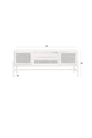 Rattan Modern Sideboard | Dutchbone Yasu | Oroatrade.com