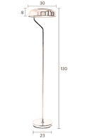 Brass Task Floor Lamp | Dutchbone Eclipse | DutchFurniture.com