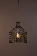 Gray Metal Weave Pendant Lamp M | Dutchbone Jim | DutchFurniture.com