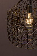 Gray Metal Weave Pendant Lamp M | Dutchbone Jim | DutchFurniture.com